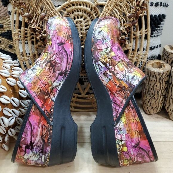 Sanita Womens 11-11.5/41 Professional Slip On Clogs Nurse Artistic Art Wear Boho - Picture 5 of 12